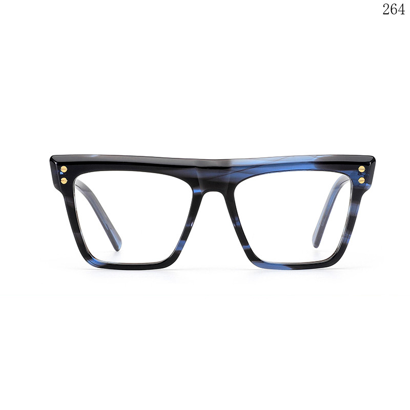 Dachuan Optical H2802 China Supplier Good Quality Acetate Optical Glasses Armações Ópticas with Flat Top Frame (1)